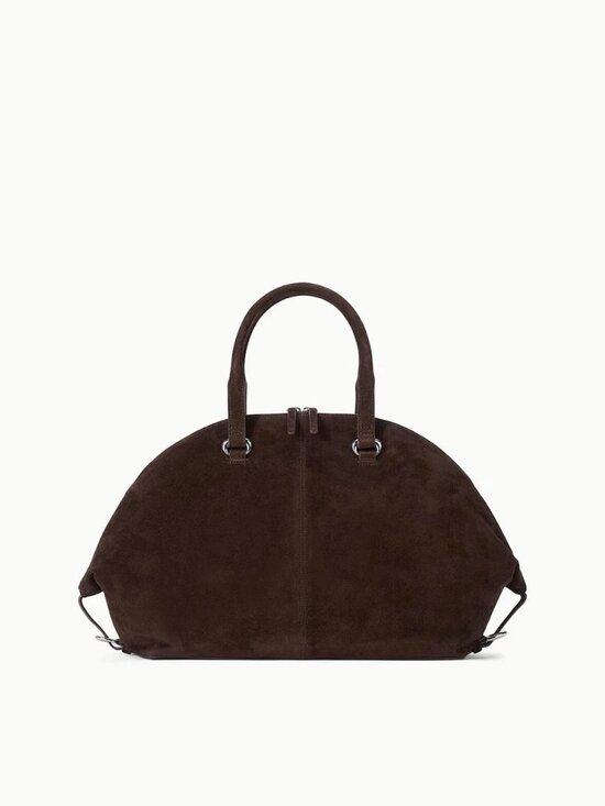 STAUD Handbags - Staud Hester Satchel in Espresso Suede